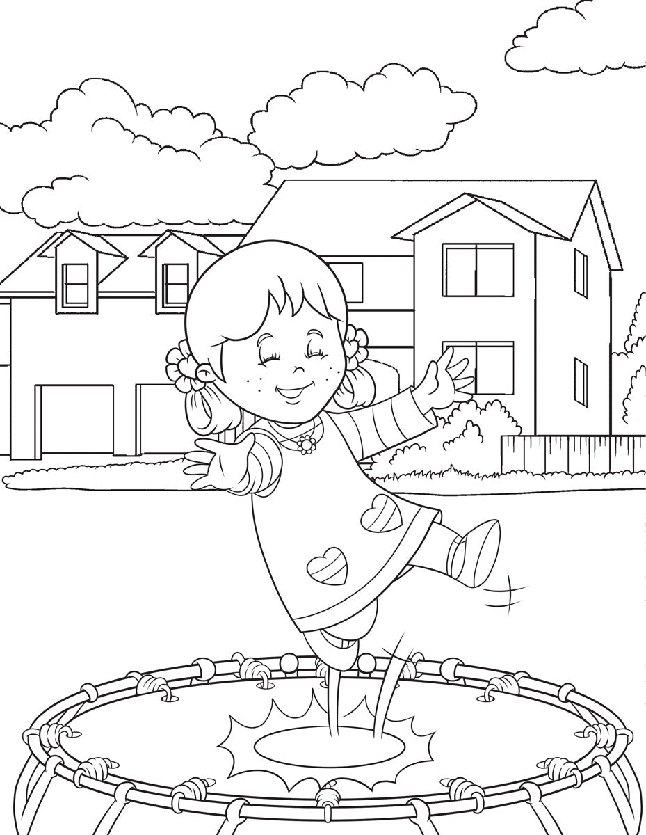Spring & Summer with Avi & Chavi - Coloring Book