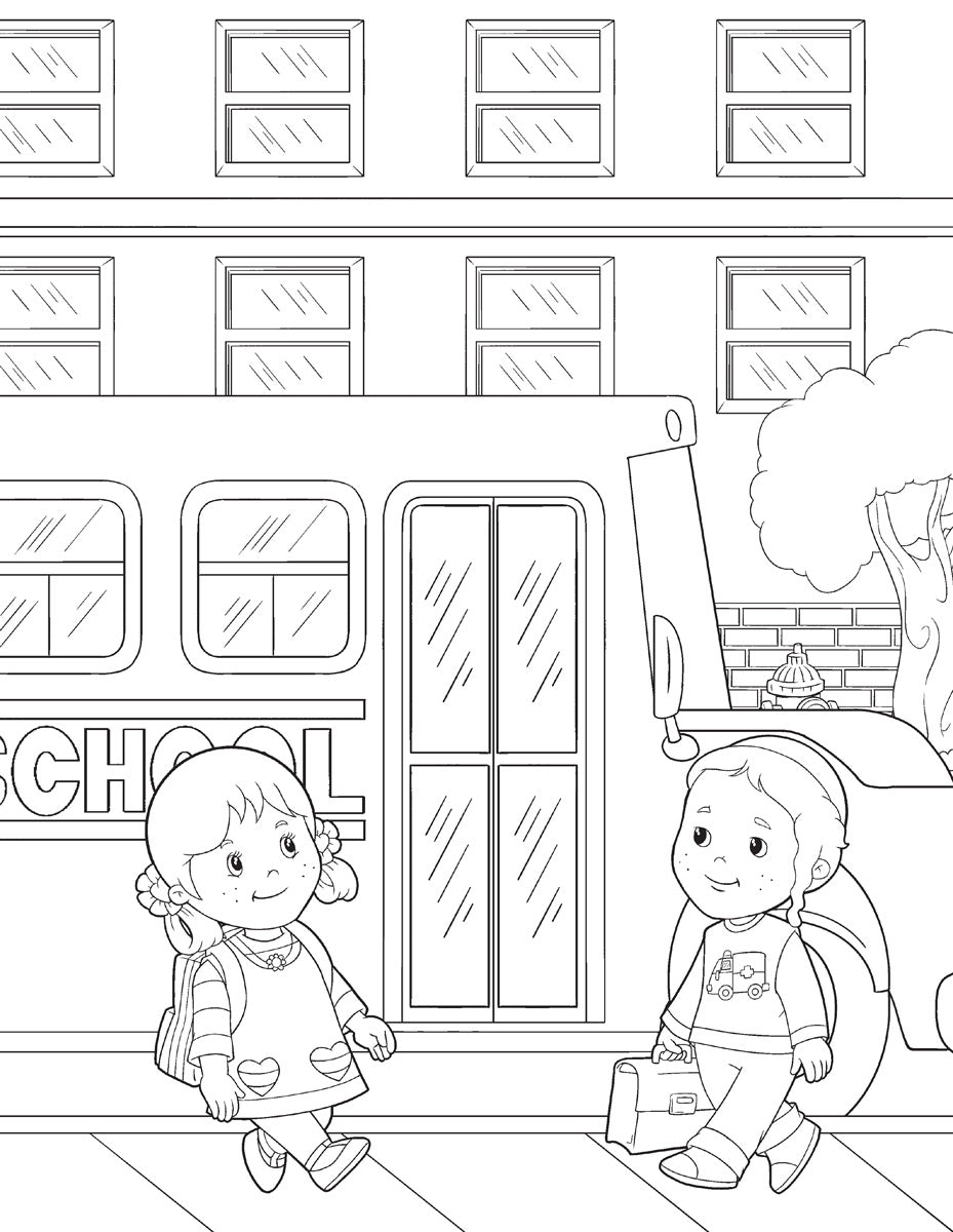 Back to School with Avi & Chavi - Coloring Book